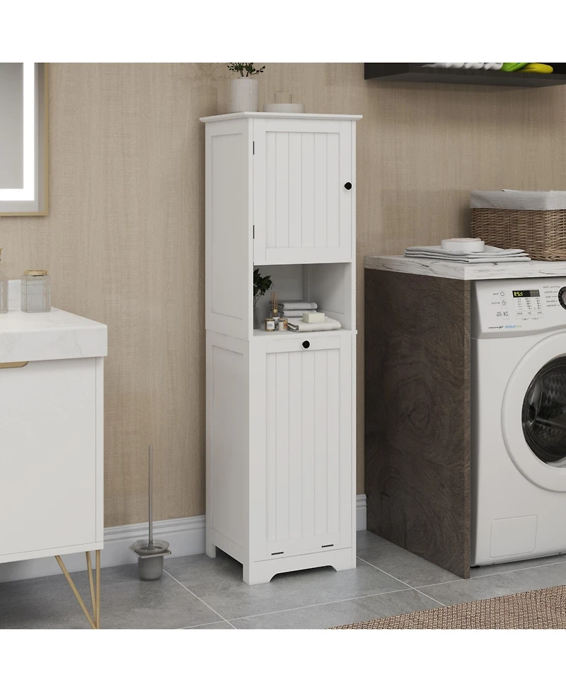 Casainc Tilt-Out Laundry Cabinet with One Compartment and Single Door