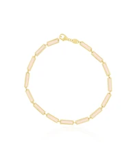 The Lovery Pink Pearl Bar Bracelet 14K Gold