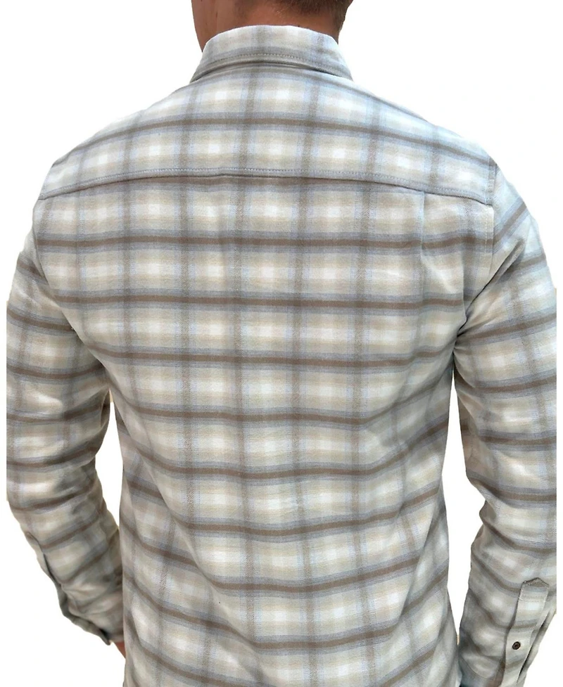 Hope & Henry Men's Brushed Flannel Button Down Shirt
