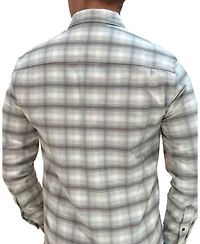 Hope & Henry Men's Brushed Flannel Button Down Shirt