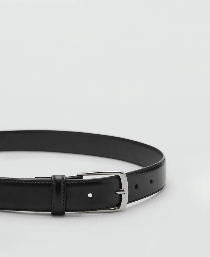 Mango Men's Nappa Leather Belt