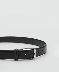 Mango Men's Nappa Leather Belt