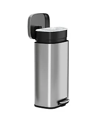 iTouchless 8 Gallon / 30 Liter SoftStep Stainless Steel Kitchen Trash Can with Odor Filter