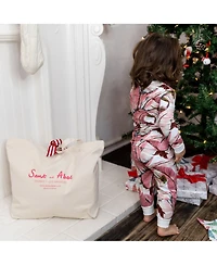 Sant and Abel Kids Martinique Pink Banana Leaf Pj Set