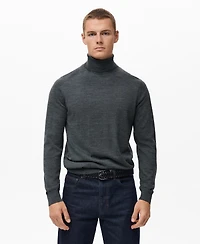 Mango Men's Wool Turtleneck Sweater