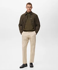 Mango Men's Wool Mock Neck Sweater