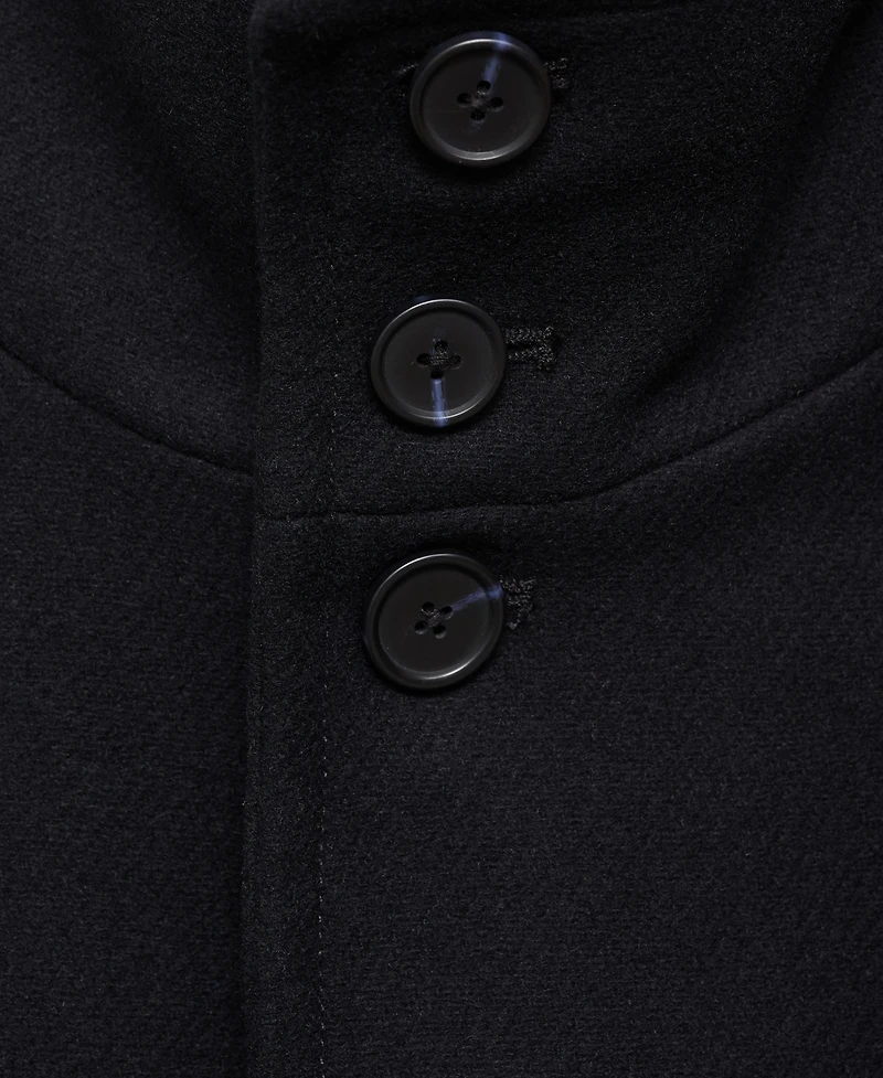 Mango Men's Wool Funnel Neck Coat