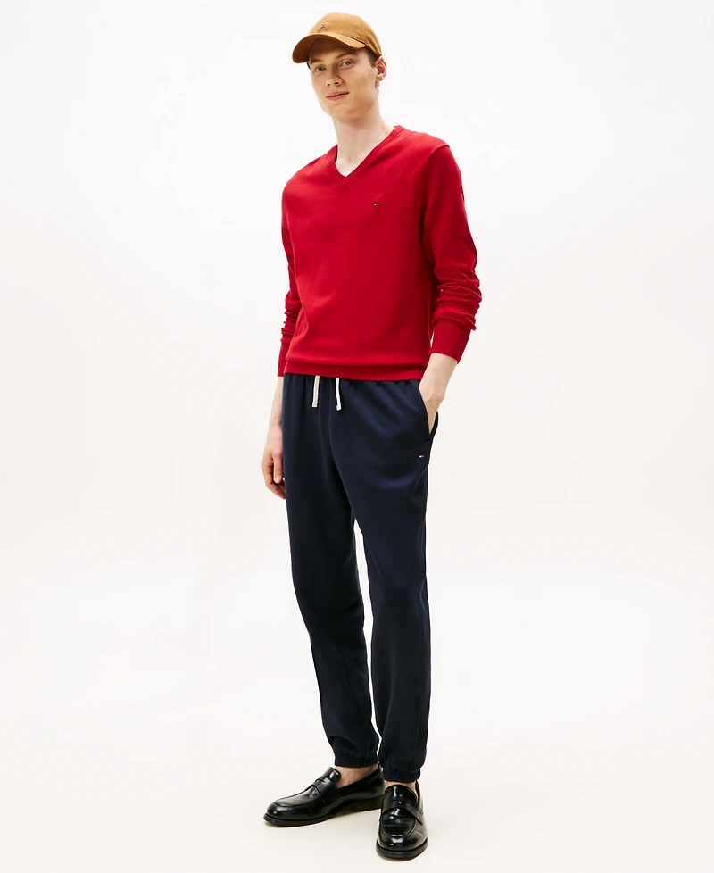 Tommy Hilfiger Men's Essential Solid V-Neck Sweater