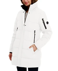 Nautica Women's Faux-Fur-Trim Hooded Puffer Coat