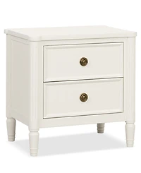 Furniture of America Arlena 28" Solid Wood 2-Drawer Nightstand with Usb Ports