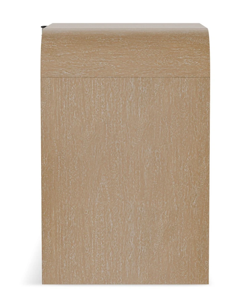Furniture of America Adrienne 26.5" Solid Wood 2-Drawer Nightstand with Usb Ports