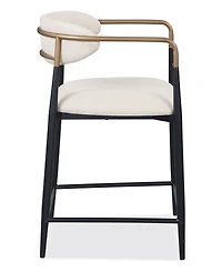 Furniture of America 2-Pc. Darcy Metal Upholstered Counter Height Chair Set