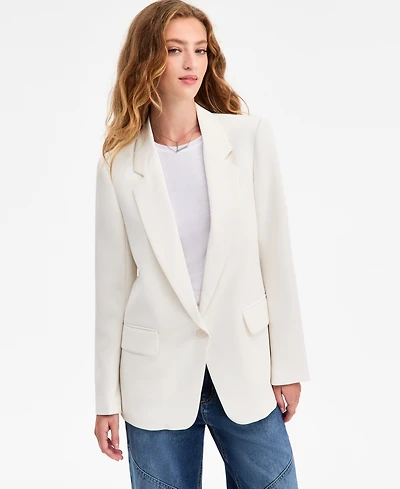 Bar Iii Women's Oversized Crepe Blazer, Macy's Exclusive