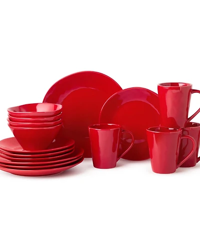 Certified International Berry Red Christmas 16-Pc. Dinnerware Set, Service for 4