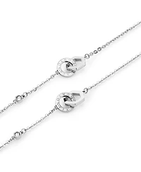 Olivia Burton Interlink Silver Tone Stainless Steel Gift Set