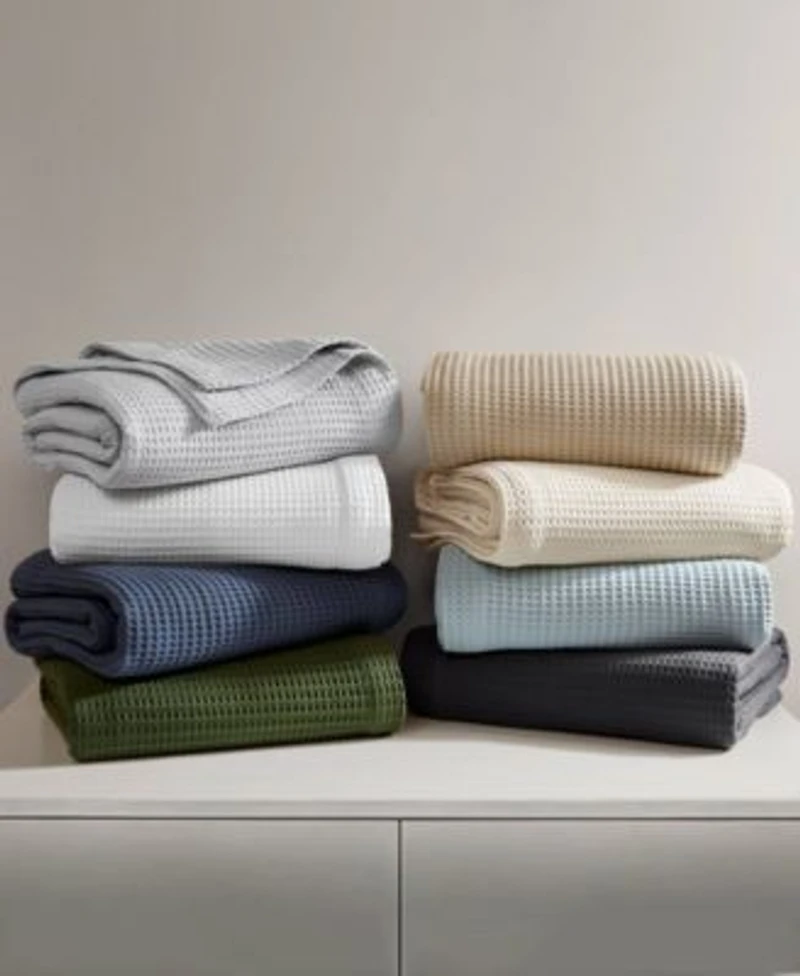 Madison Park Waffle Weave Cotton Blanket