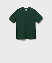 Mango Men's Regular-Fit Textured T-Shirt