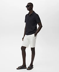 Mango Men's Slim-Fit Cotton-Pique Polo Shirt
