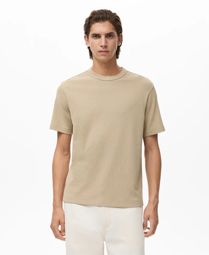 Mango Men's Fine-Knit T-Shirt