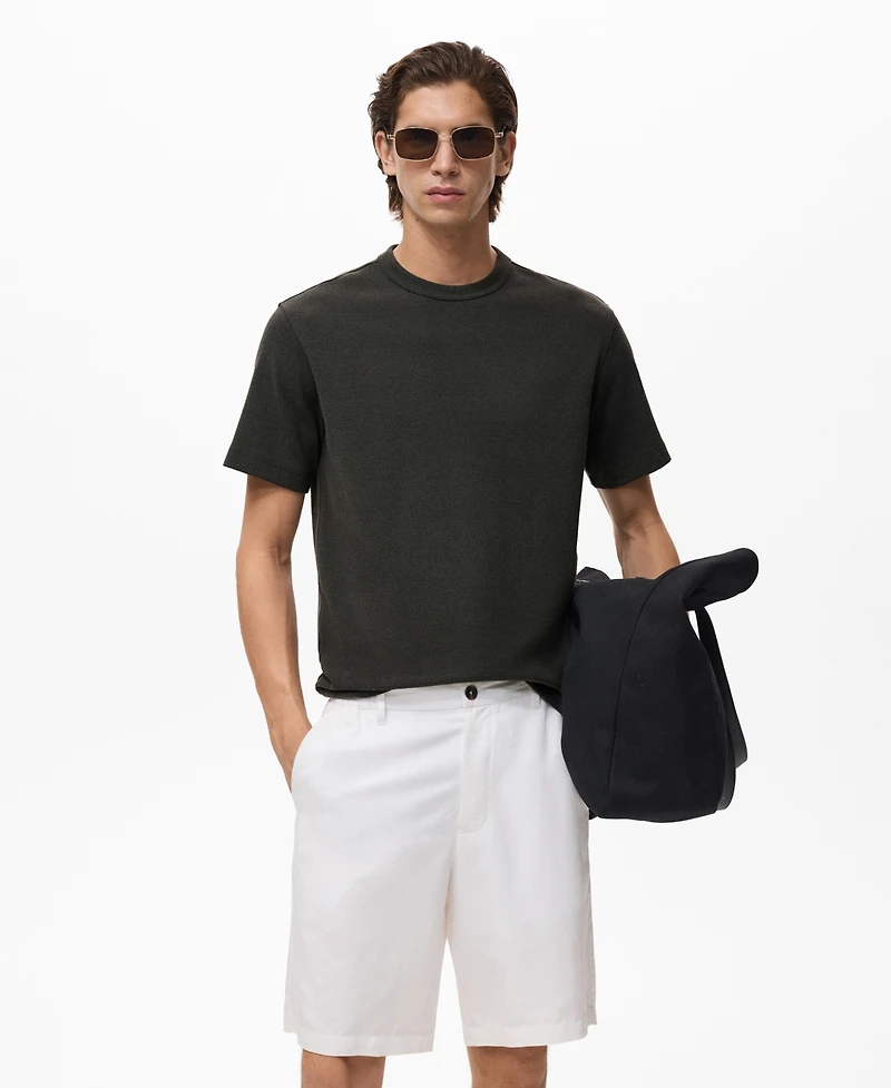 Mango Men's Fine-Knit T-Shirt