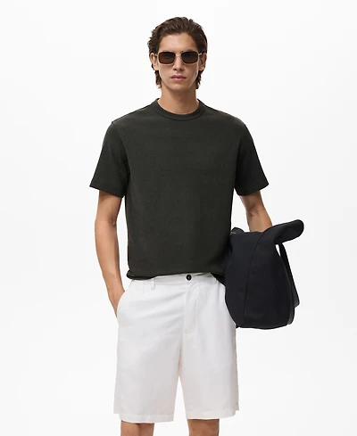 Mango Men's Fine-Knit T-Shirt