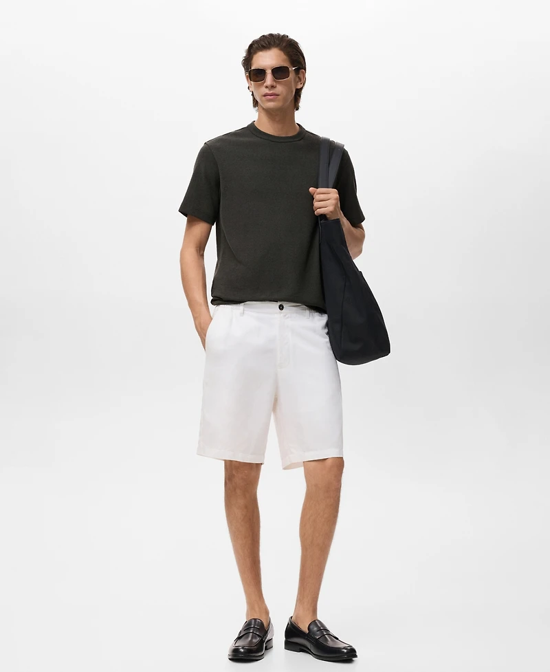 Mango Men's Fine-Knit T-Shirt