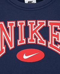 Nike Little Boys Gameday Essentials 2-Piece Crewneck Sweatshirt and Pants Set