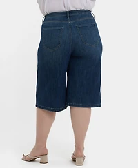 Nydj Plus Amelia Culottes Denim Shorts