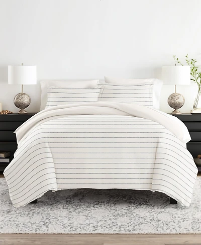 ienjoy Home Timeless Pattern Reversible 3-Pc. Duvet Cover Set