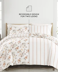 ienjoy Home Timeless Pattern Reversible -Pc. Duvet Cover Set