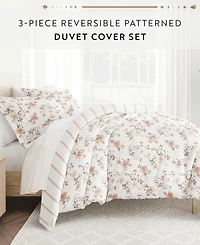 ienjoy Home Timeless Pattern Reversible -Pc. Duvet Cover Set