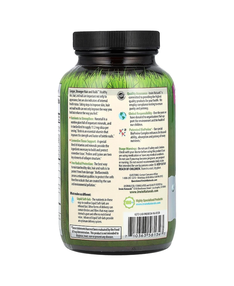 Irwin Naturals Longer Stronger Hair and Nails