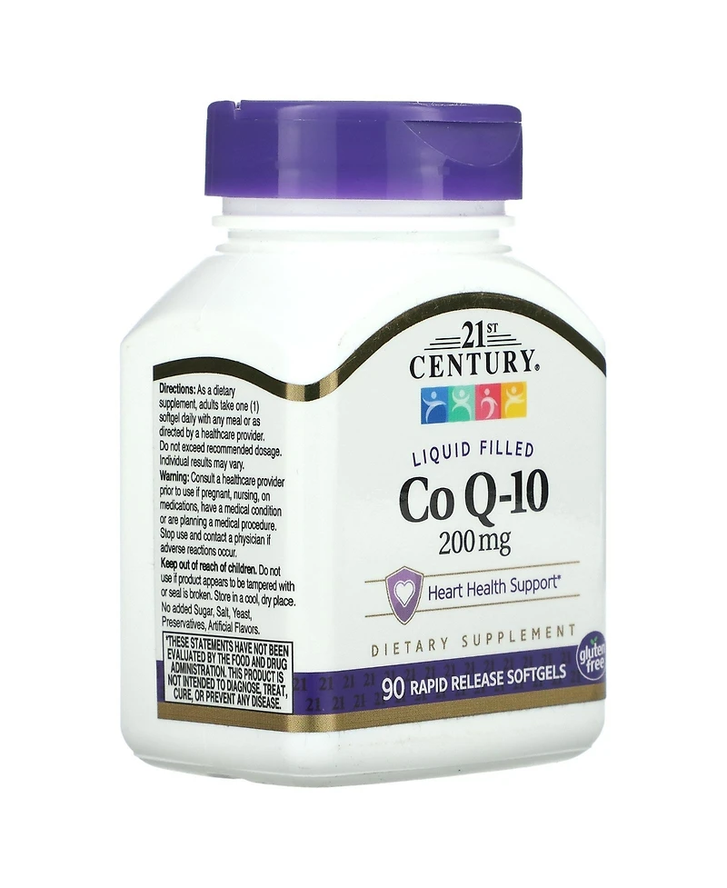 21st Century Liquid Filled CoQ-10 200 mg