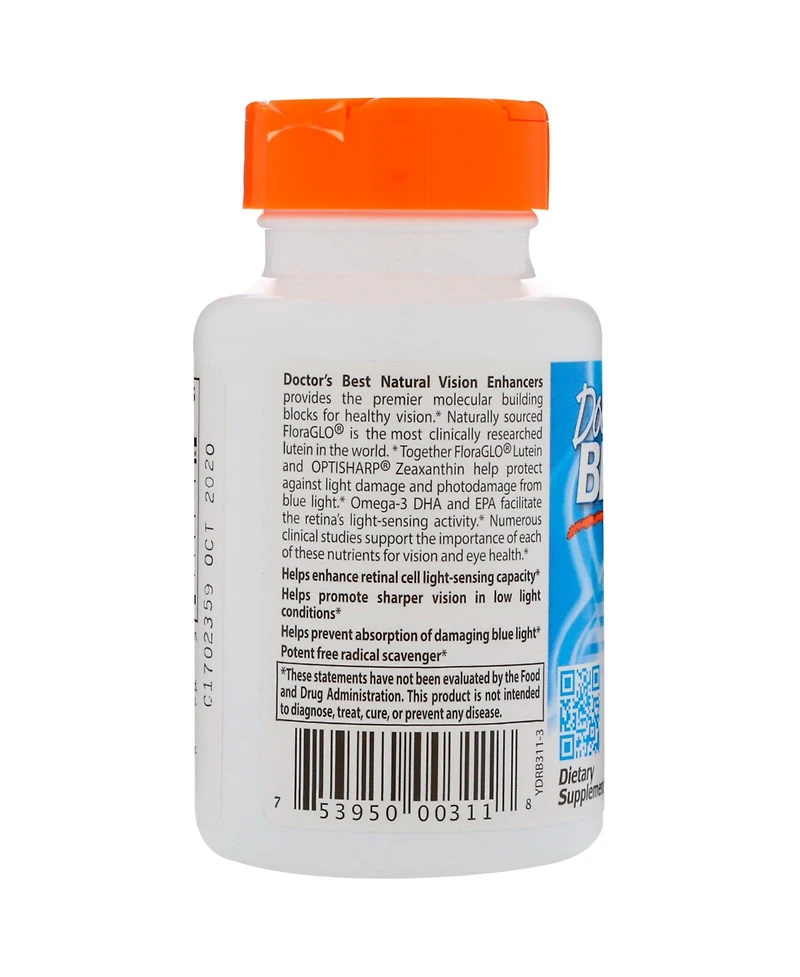 Doctor's Best Natural Vision Enhancers with Lutemax 2020