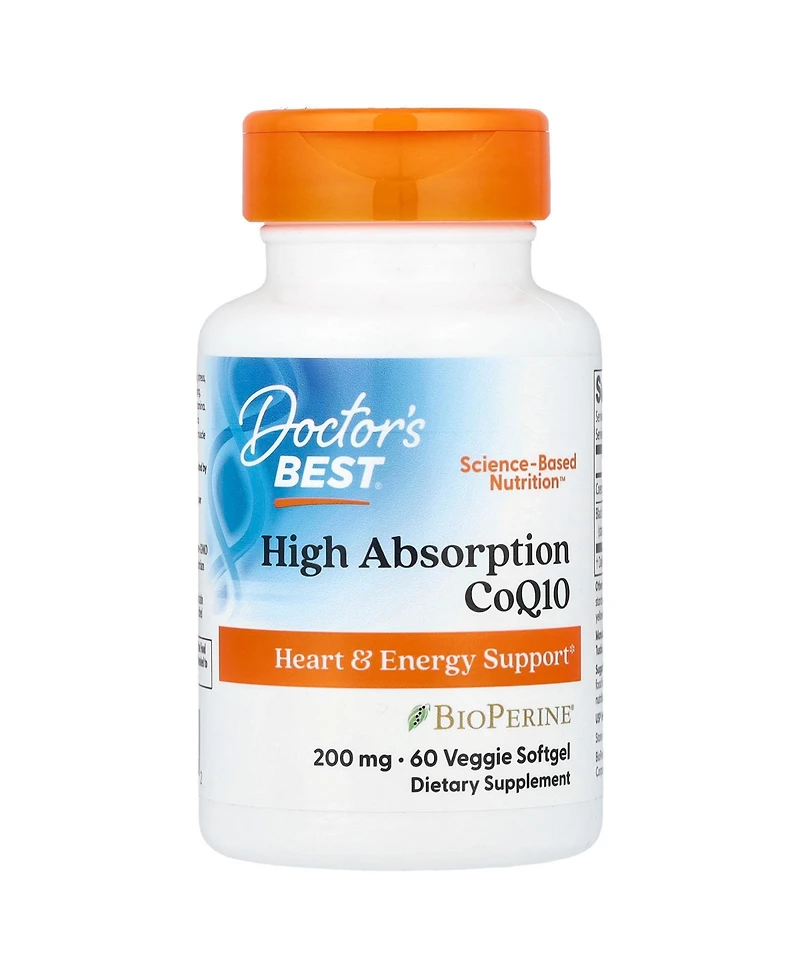 Doctor's Best High Absorption CoQ10 - 60 Veggie Softgel
