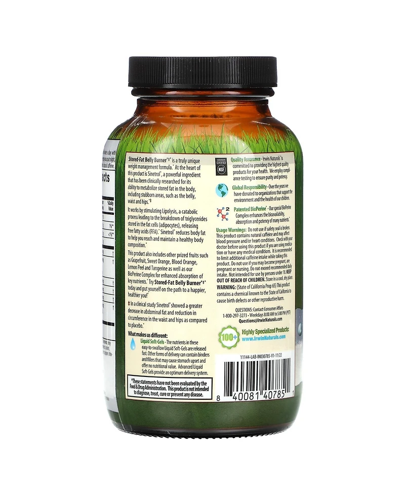 Irwin Naturals Stored-Fat Belly Burner