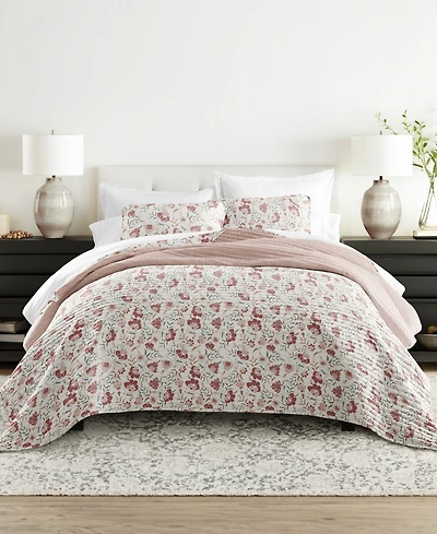 ienjoy Home French Jacobean Reversible 3-Pc. Quilt Set, Full/Queen