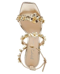 Betsey Johnson Women's Lorra Flower Sequin Dress Sandals