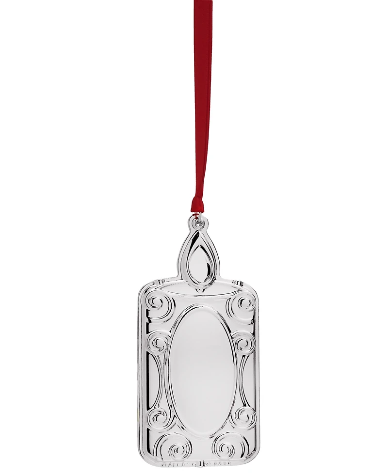Wallace 2025 Silver-Plated Engravable Candle Ornament, 13th Edition