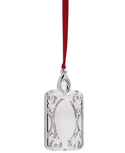 Wallace 2025 Silver-Plated Engravable Candle Ornament, 13th Edition