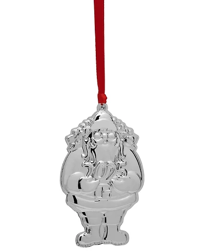 Wallace 2025 Sterling Silver Santa Ornament, 9th Edition