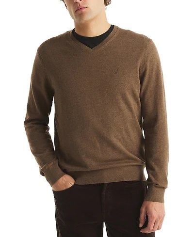 Nautica Men's Navtech Performance Classic-Fit Soft V-Neck Sweater