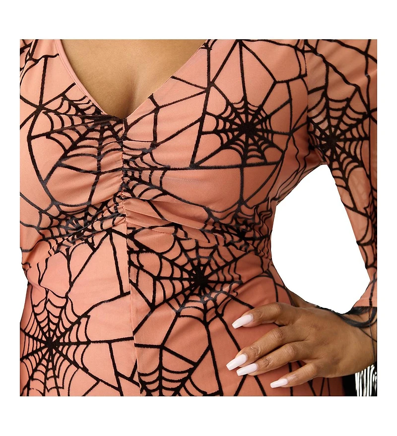 Smak Parlour Plus Fringed Long Bell Sleeved Ruched Maxi Dress