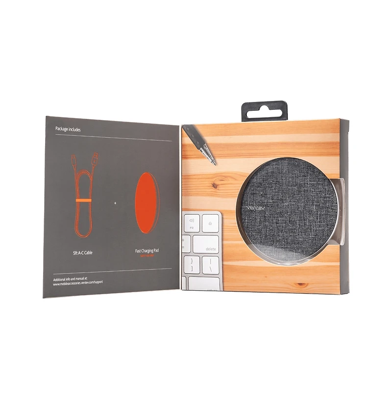 Ventev 10W Ultrafast Wireless Chargepad-Gray