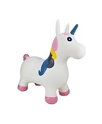 BounceZiez Inflatable Bouncy Ride-On Hopper W/ Pump