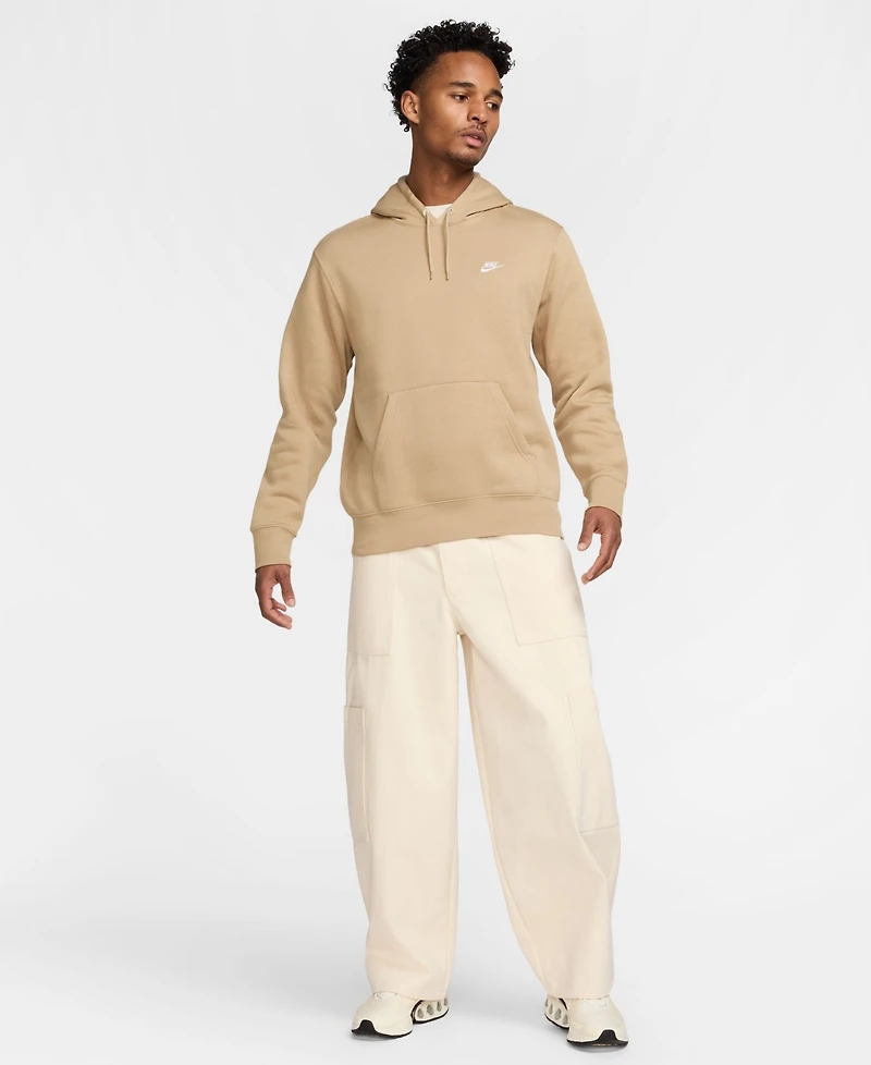 Nike Club Men's Pullover Fleece Logo Hoodie