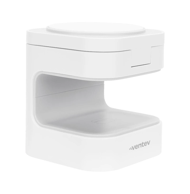 Ventev 15W Ultrafast Qi2 Wireless 2 in 1 Cube-White