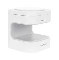Ventev 15W Ultrafast Qi2 Wireless 2 in 1 Cube-White