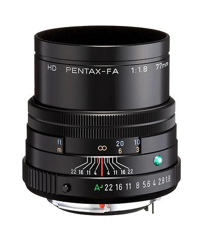 Pentax Pentax Hd 77mmF1.8 Limited Black Limited Medium telephoto Prime Lens, High-Performance Hd Coating, Round Diaphragm (27880)