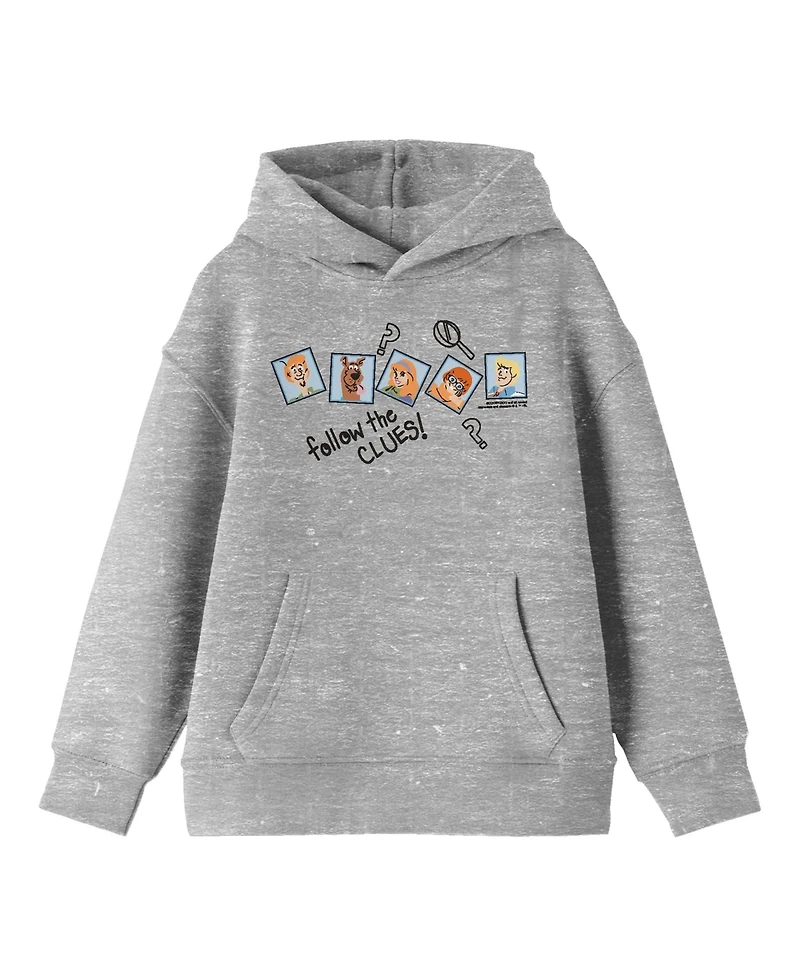Scooby Doo Boys Mystery Gang Doodles Youth Athletic Gray